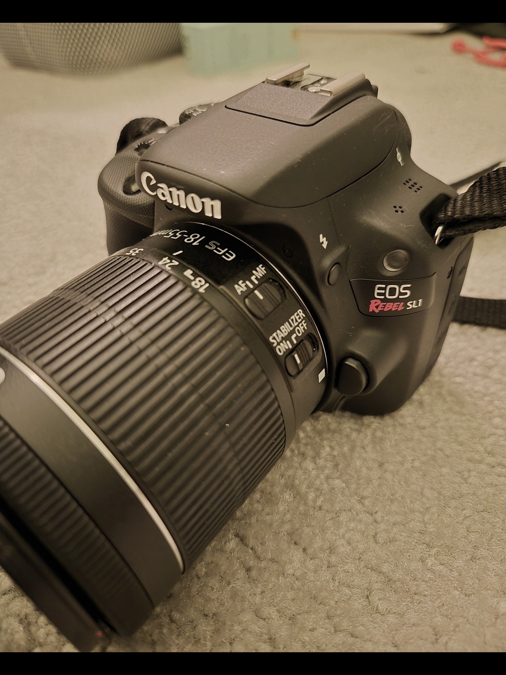 Canon EOS Rebel SL1 Black DSLR Camera with 18-55mm Lens